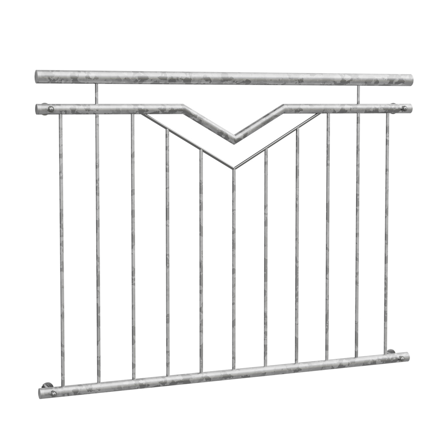 Frans balkon verzinkt Double-V