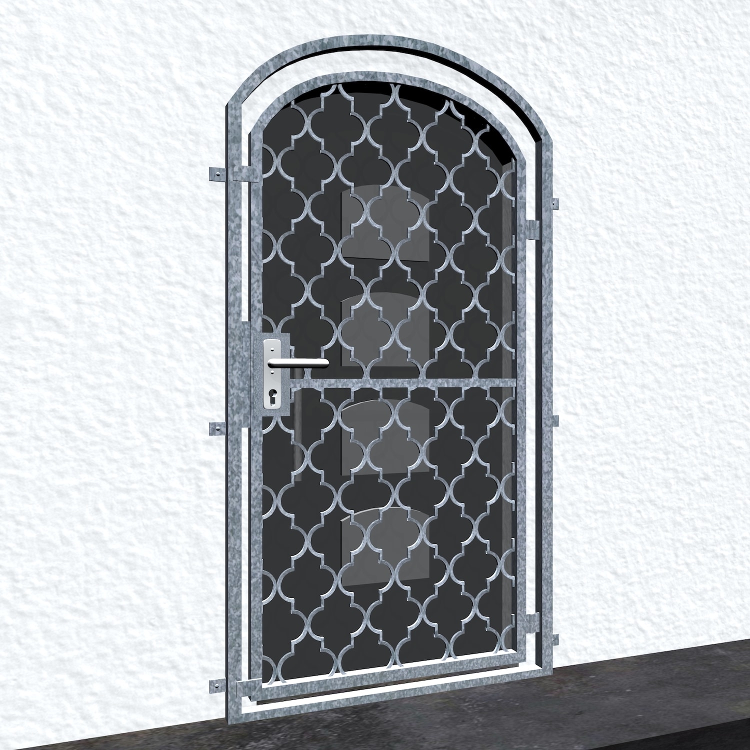 Traliedeur verzinkt Rhombus Classic topboog