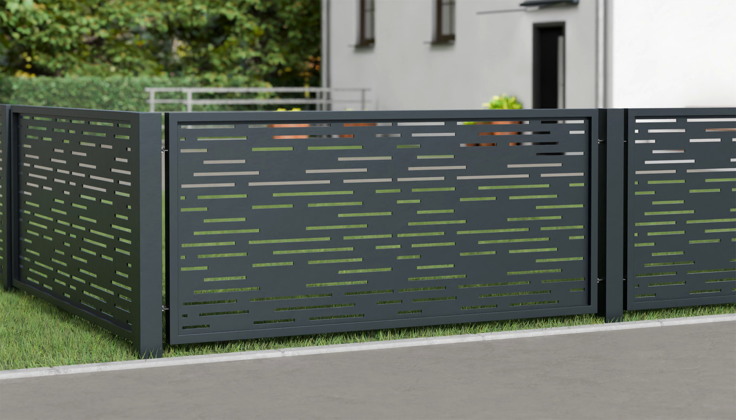Tuinafscheiding aluminium laser gesneden ontwerp SF HO