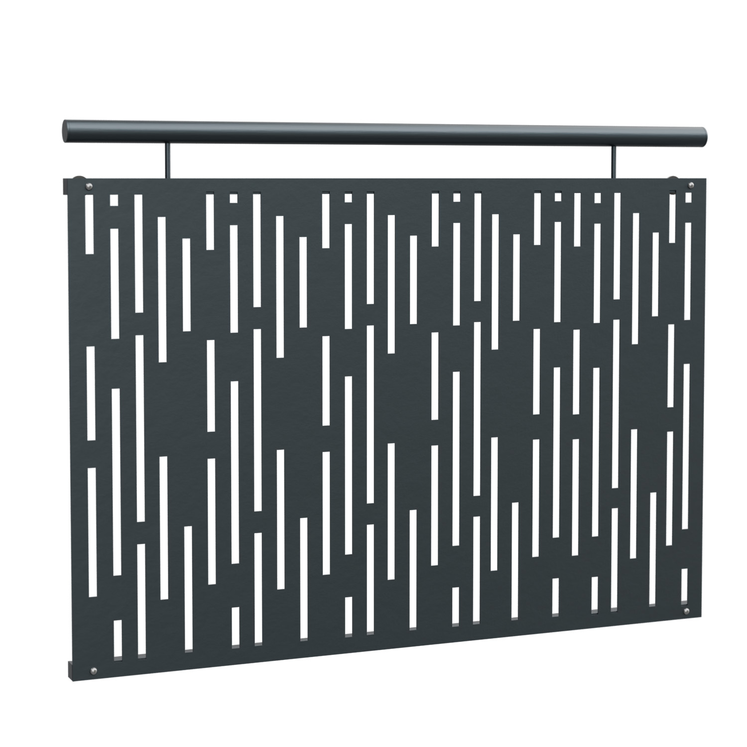 Frans Balkon Verzinkt Ontwerp Bladstrook Verticaal