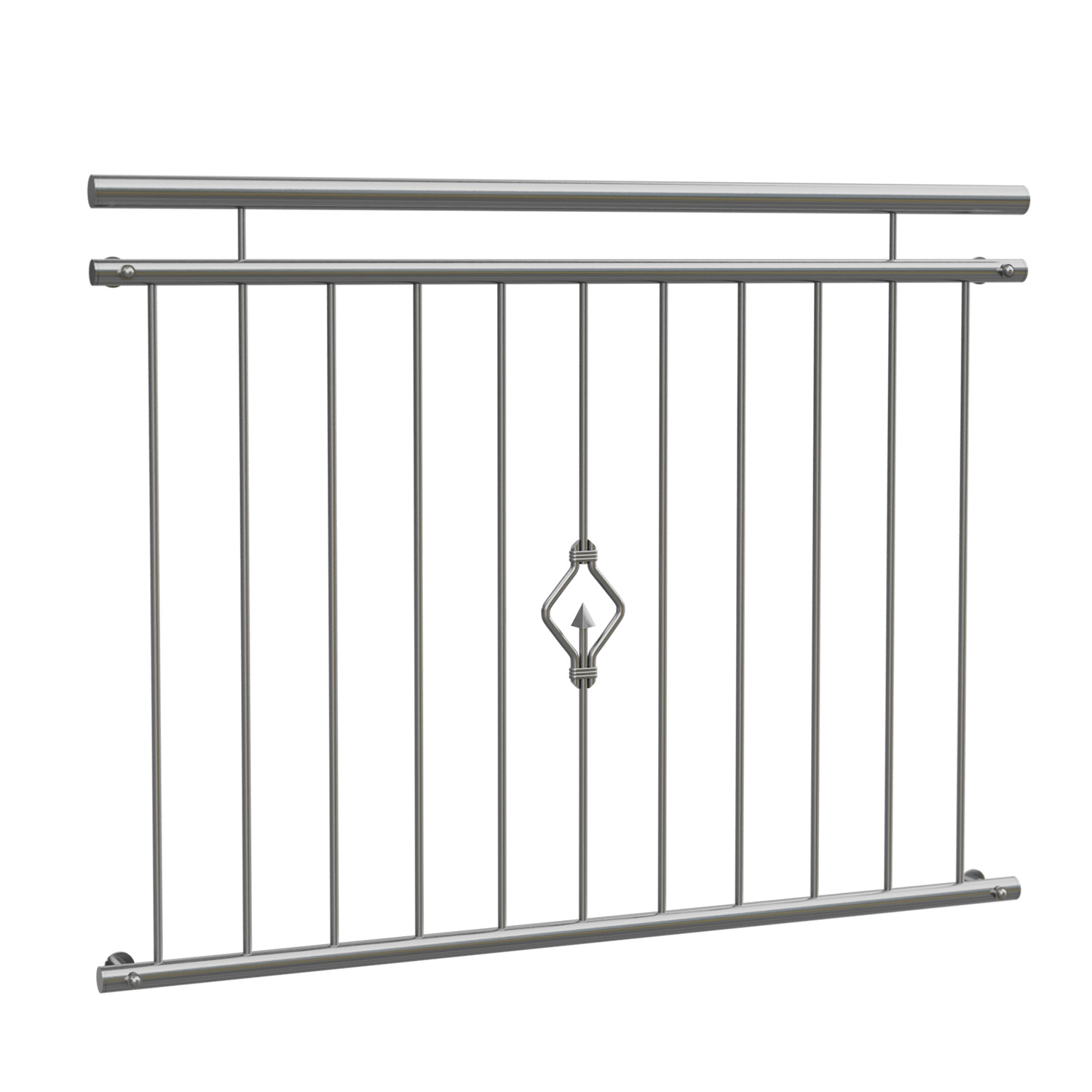 Frans balkon roestvrijstalen driehoek ornament 