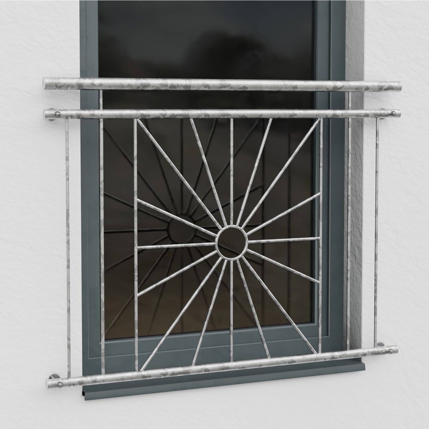 Frans balkon verzinkt Zonnecirkel 