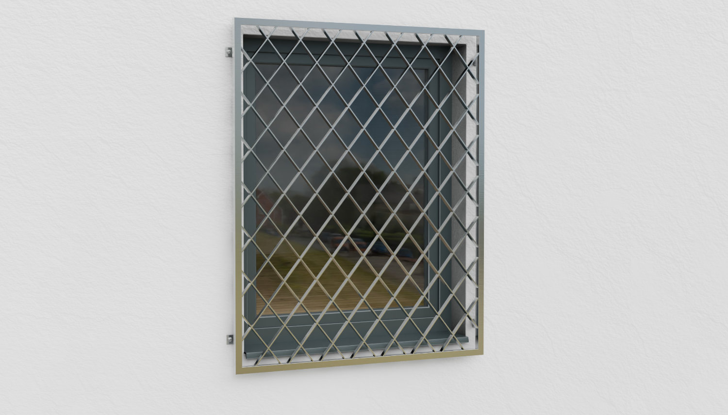 Traliewerk roestvrij staal ruit plat staal