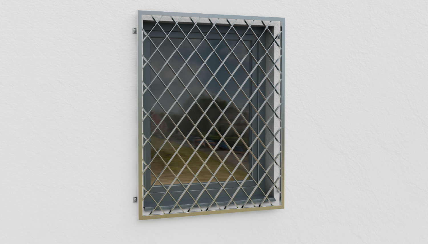 Traliewerk roestvrij staal ruit plat staal