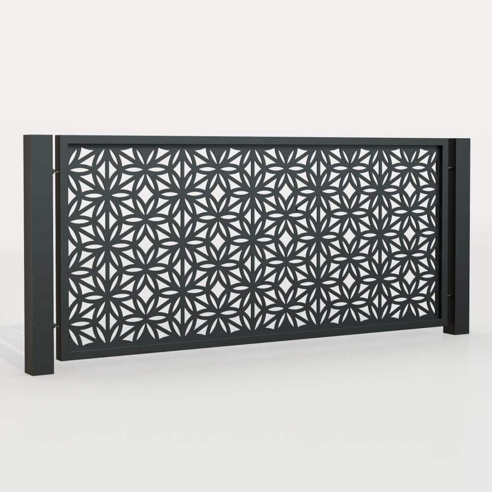 Tuinafscheiding aluminium laser gesneden ontwerp BT