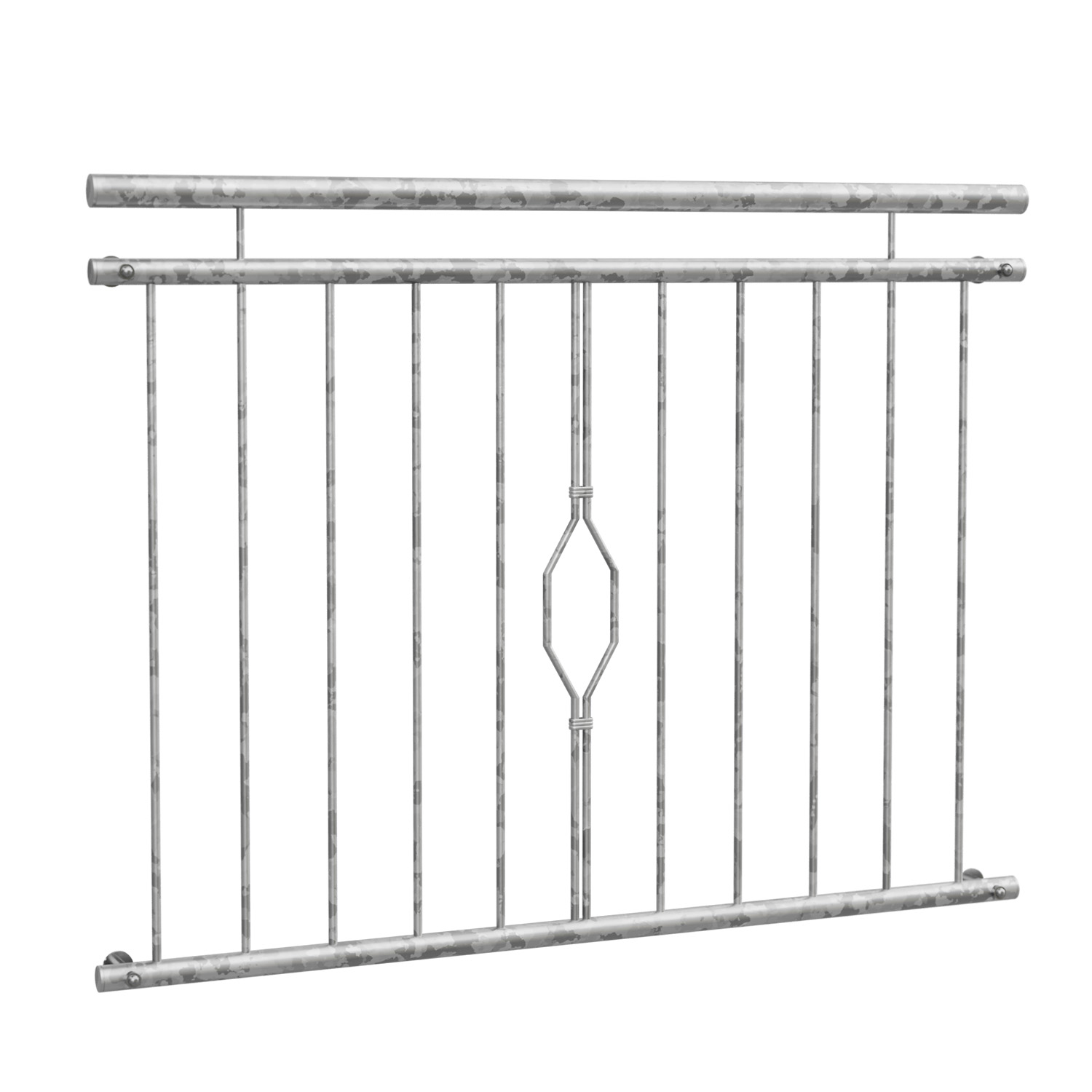 Frans balkon verzinkt 6-hoekig ornament 