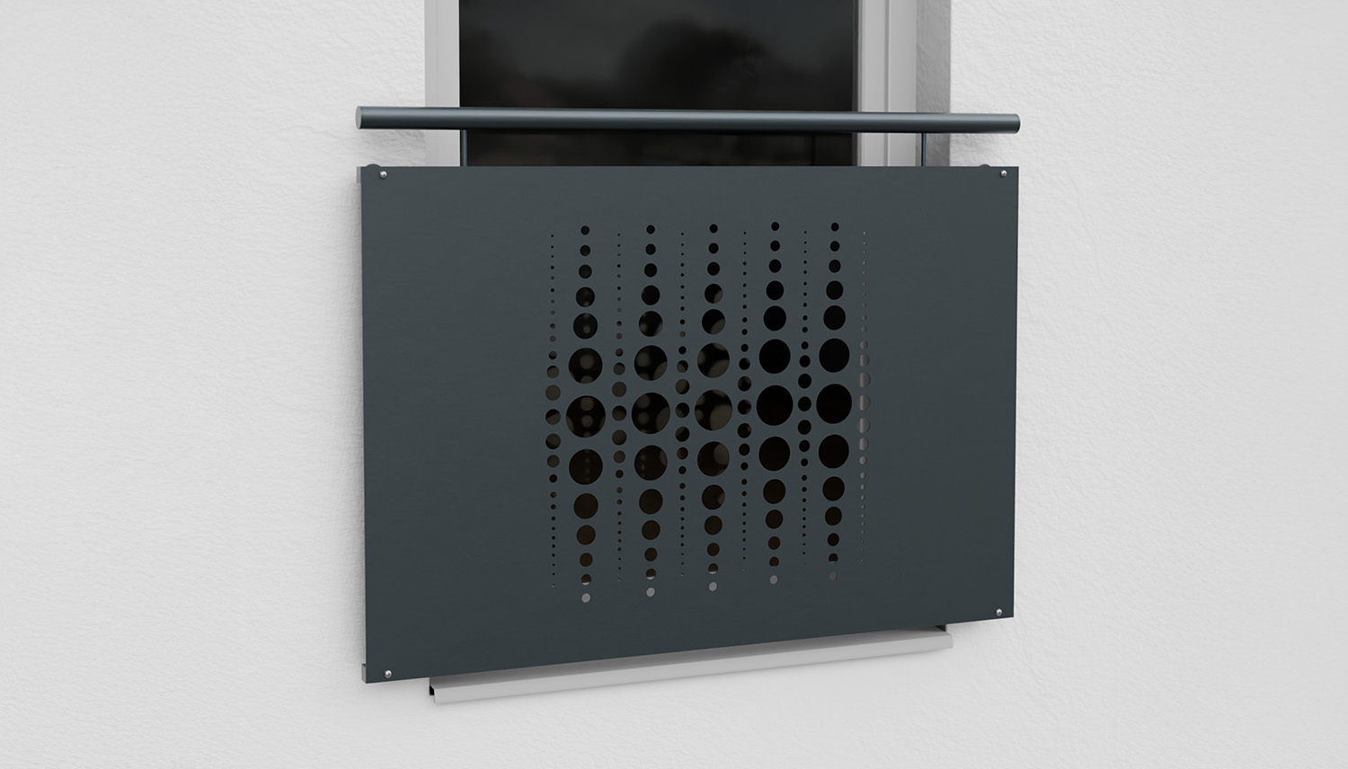 Frans Balkon Verzinkt Design Blad Kralen