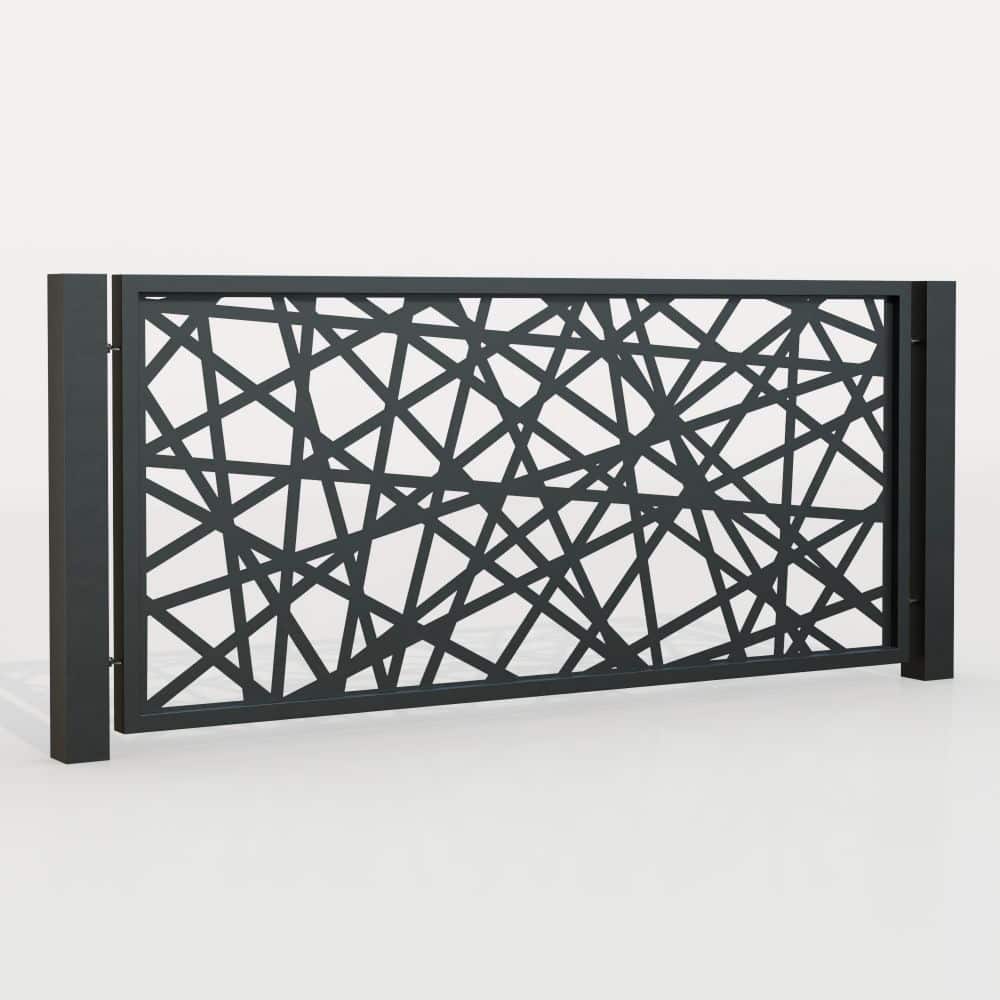 Tuinafscheiding aluminium laser gesneden ontwerp AB 1