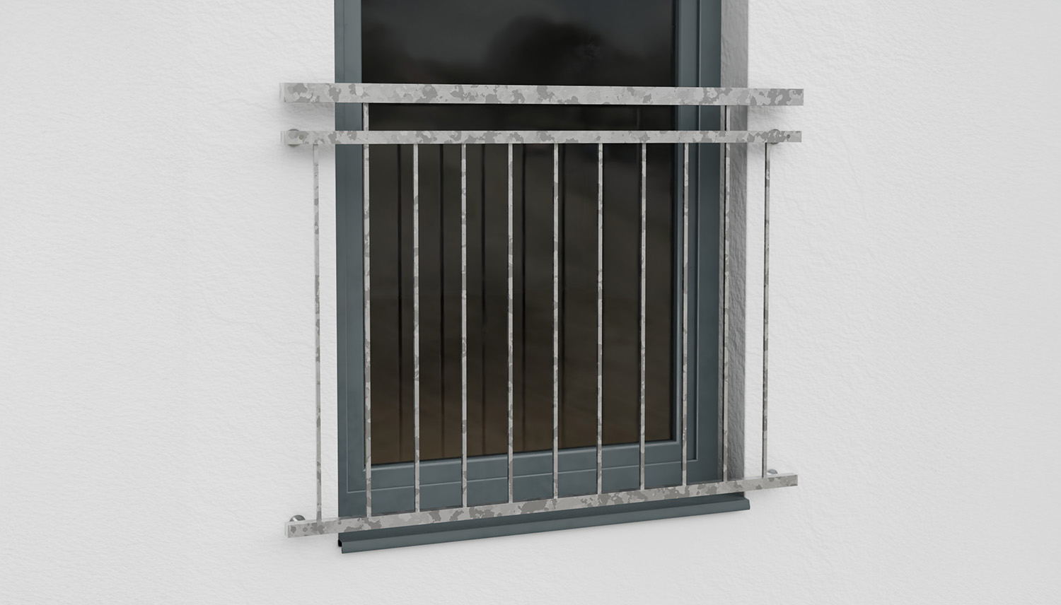 Frans balkon verzinkt Vierkant