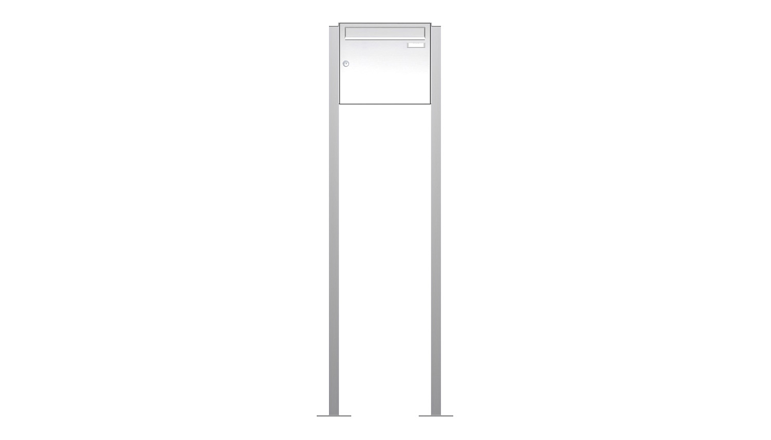 Briefkastenanlage | Freistehend | 1-fach | Senkrecht | Edelstahl