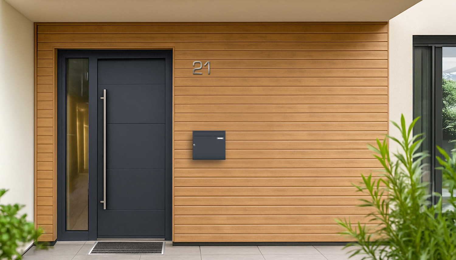 Briefkastenanlage | Aufputz | 1-fach | Senkrecht | Farbe