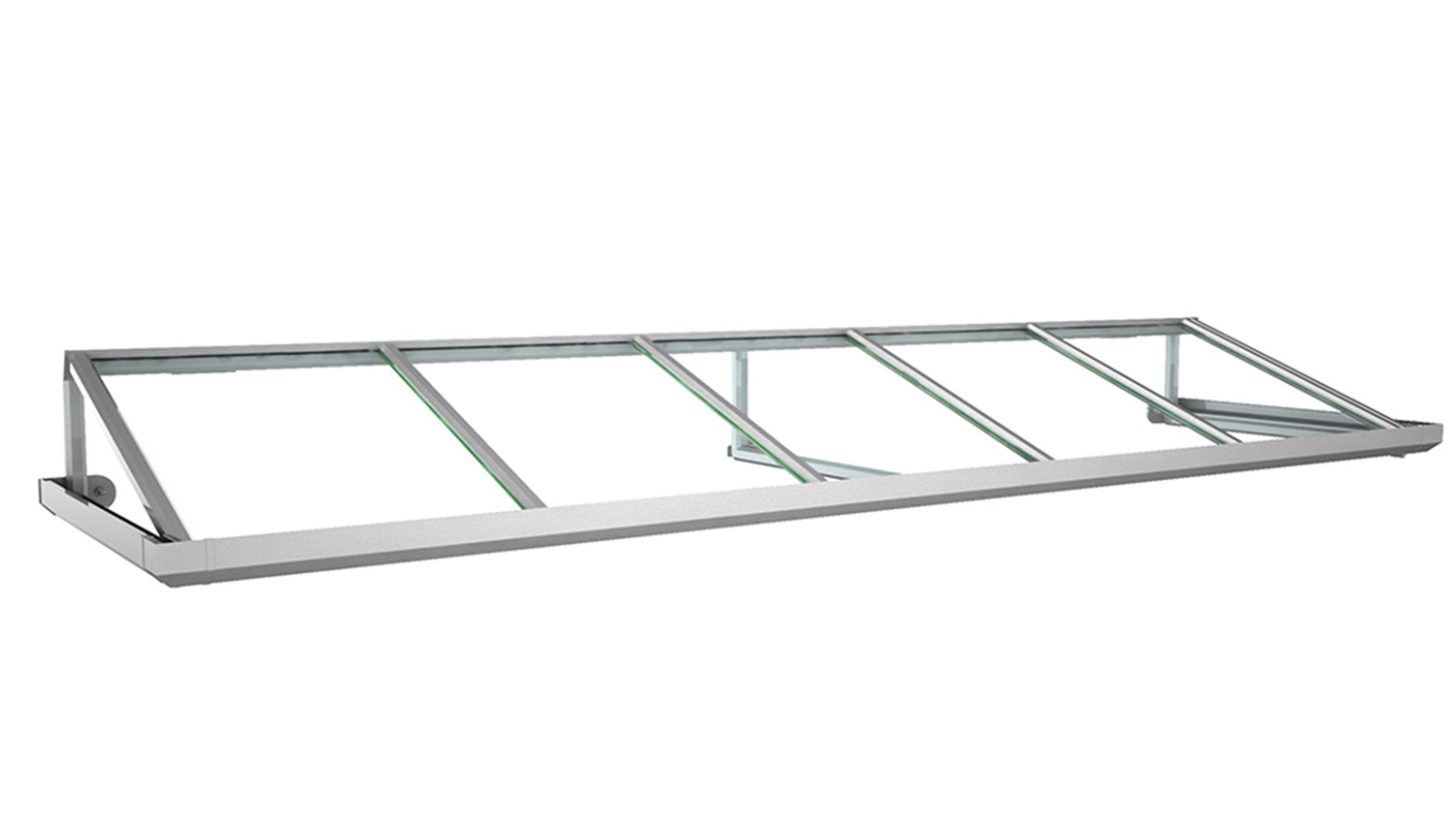 Vordach Aluminium Topas 1 Acrylglas