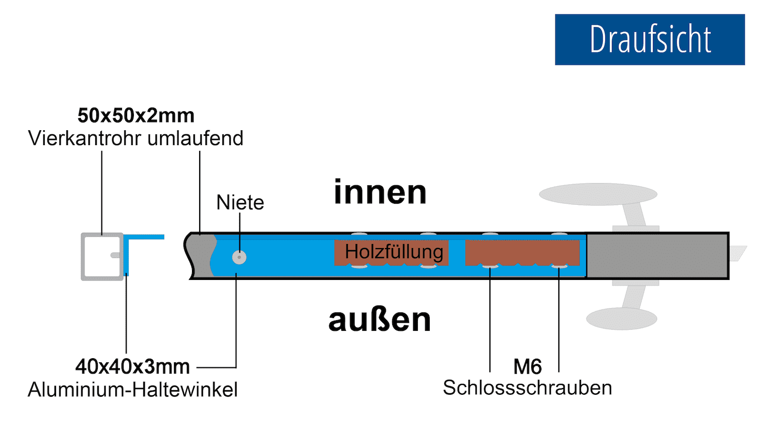 Tuindeur verzinkt 2-vleugelig HFS, GE, BK