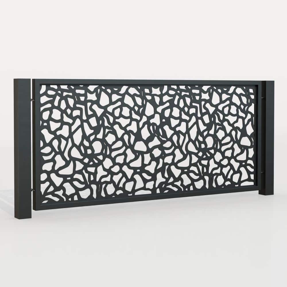 Tuinafscheiding aluminium laser gesneden ontwerp AB 2