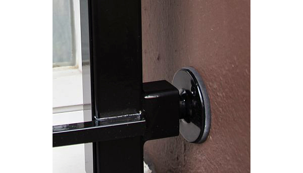 Mobiles Fenstergitter schwarz pulverbeschichtet - Modell Leiter Detailfoto