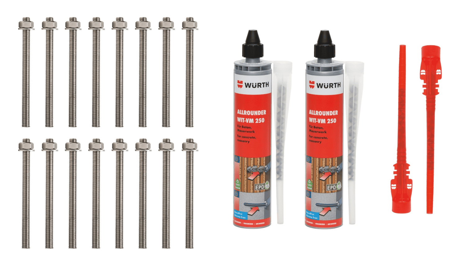 Montageset tuinpoort lijmanker