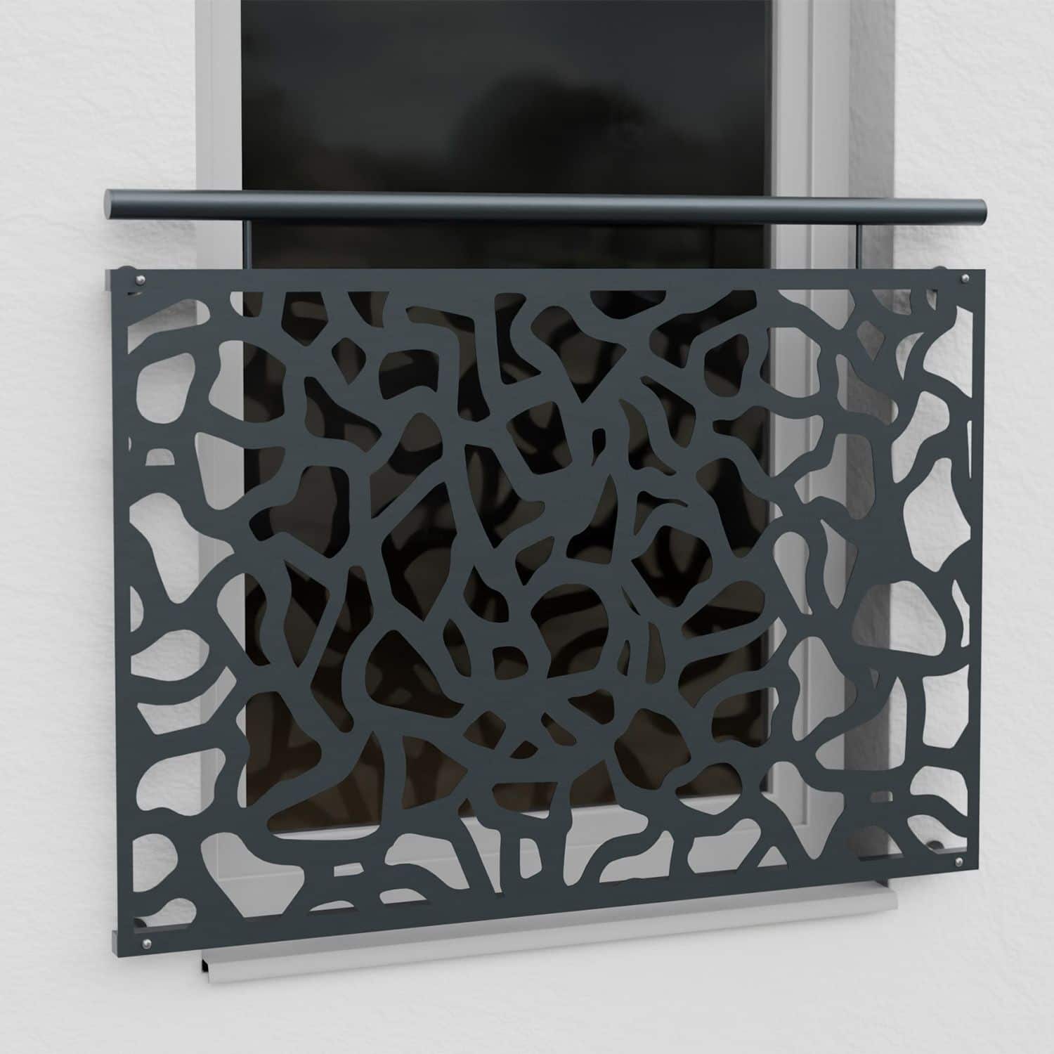 Frans Balkon Verzinkt Ontwerp Blad Abstract 2