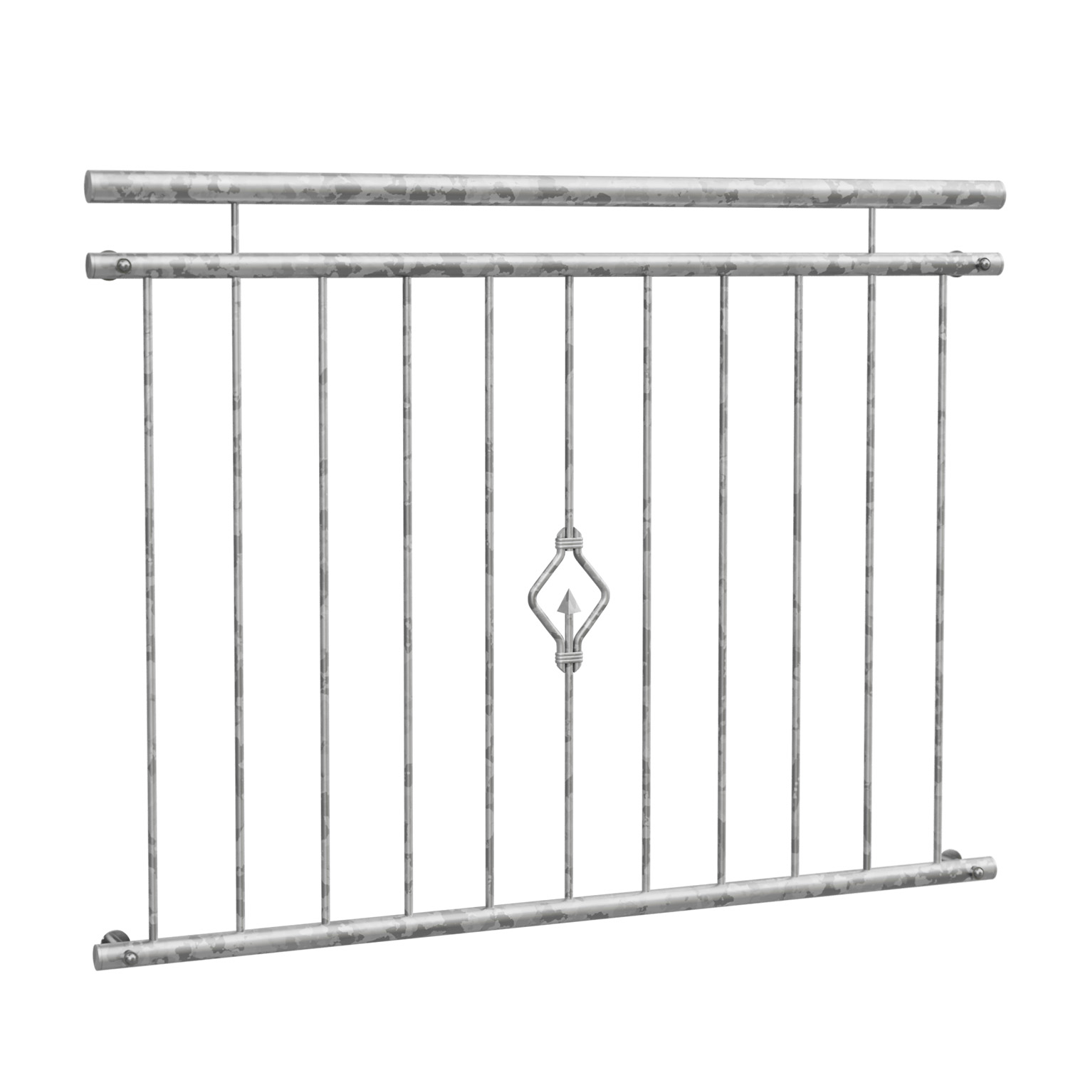 Frans Balkon Verzinkte Driehoek Ornament 