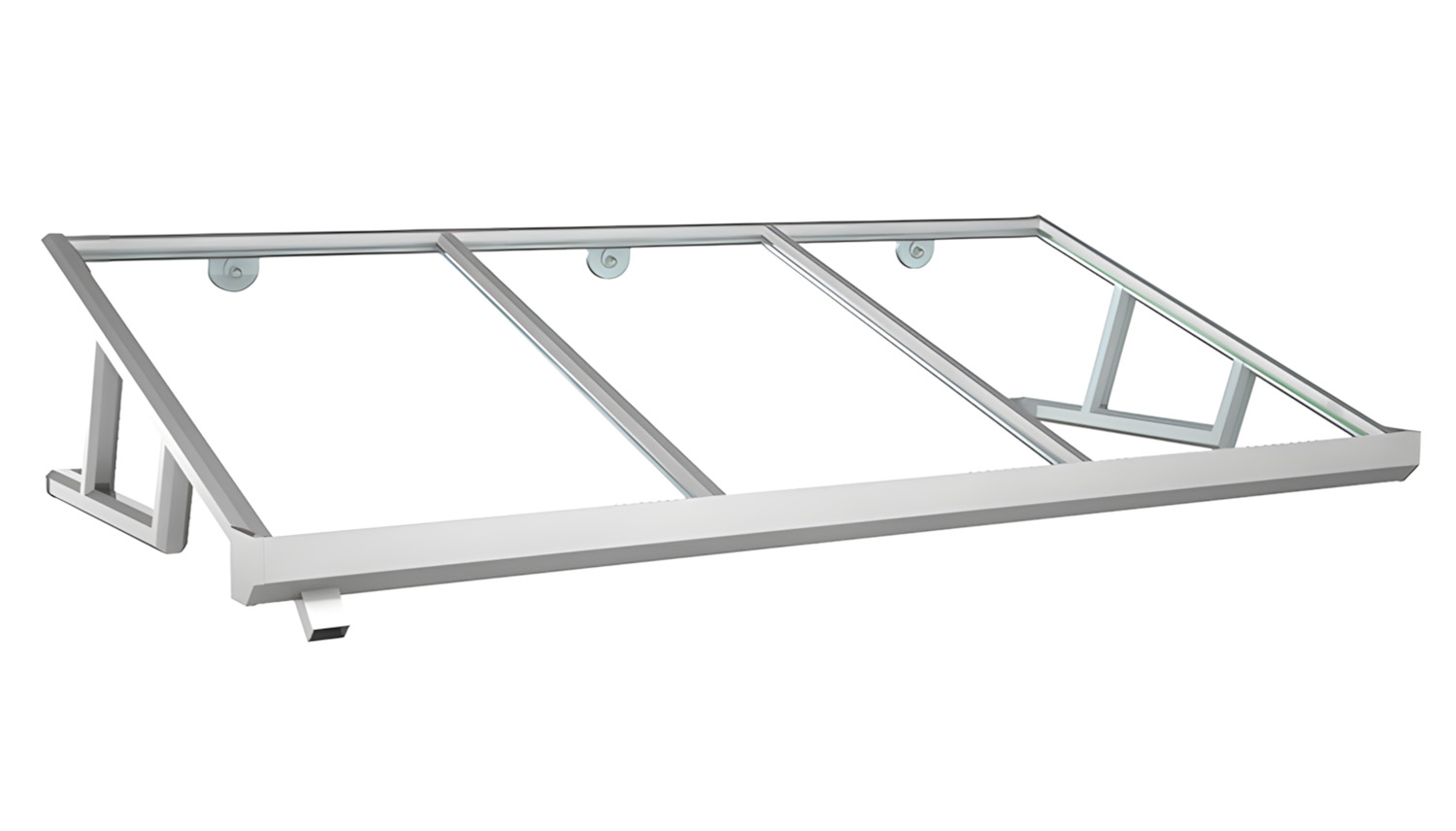 Vordach Aluminium Diamant Acrylglas