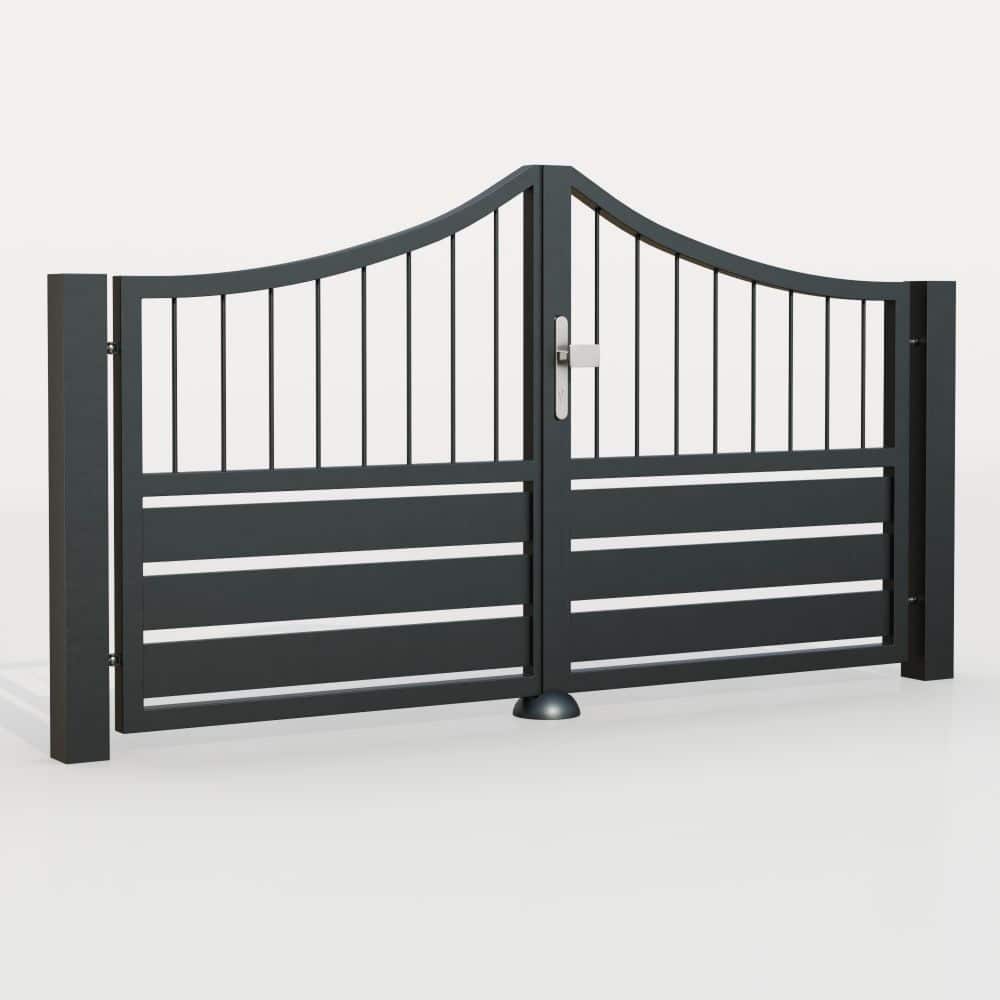 Tuinpoort aluminium 2-vleugelig privacyscherm KSV 1, SB