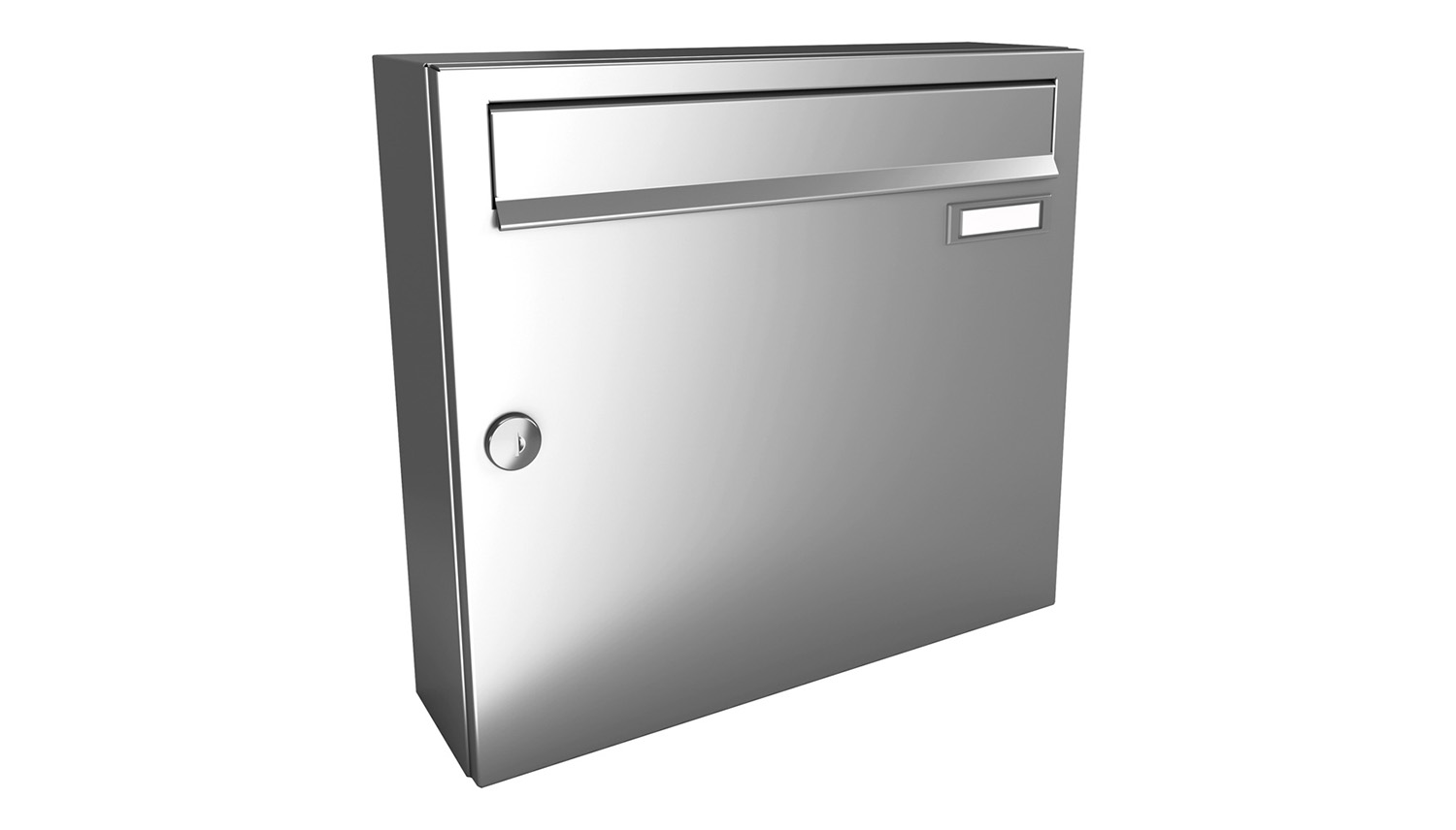 Briefkastenanlage | Aufputz | 1-fach | Senkrecht | Edelstahl