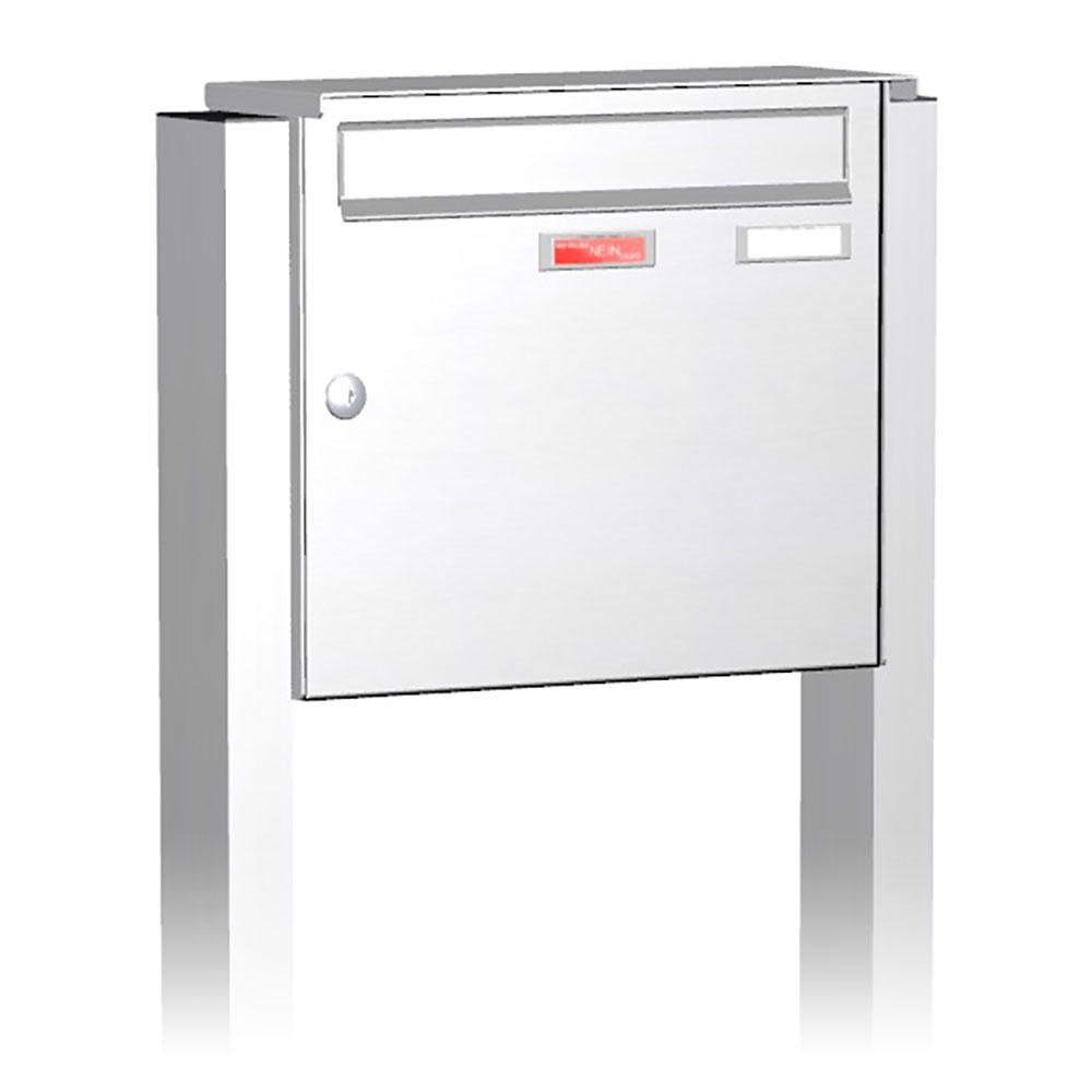 Briefkastenanlage | Freistehend | 1-fach | Senkrecht | Edelstahl