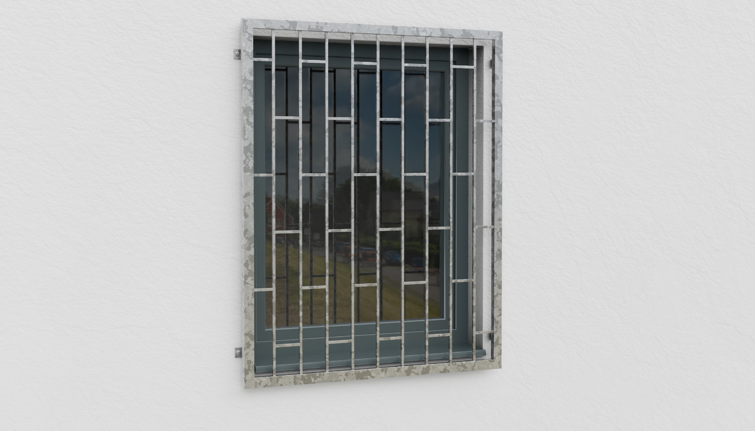 Verzinkt traliewerk Ladder