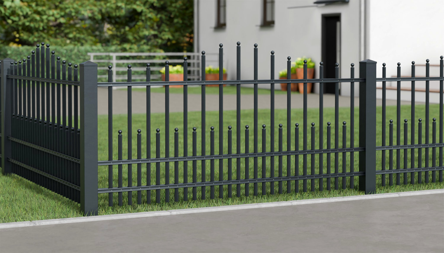 Tuinafscheiding aluminium Palisades DPP Classic, WE