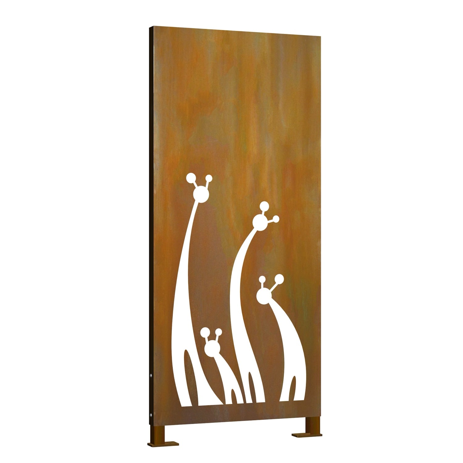 Privacyscherm cortenstaal stele Giraffe