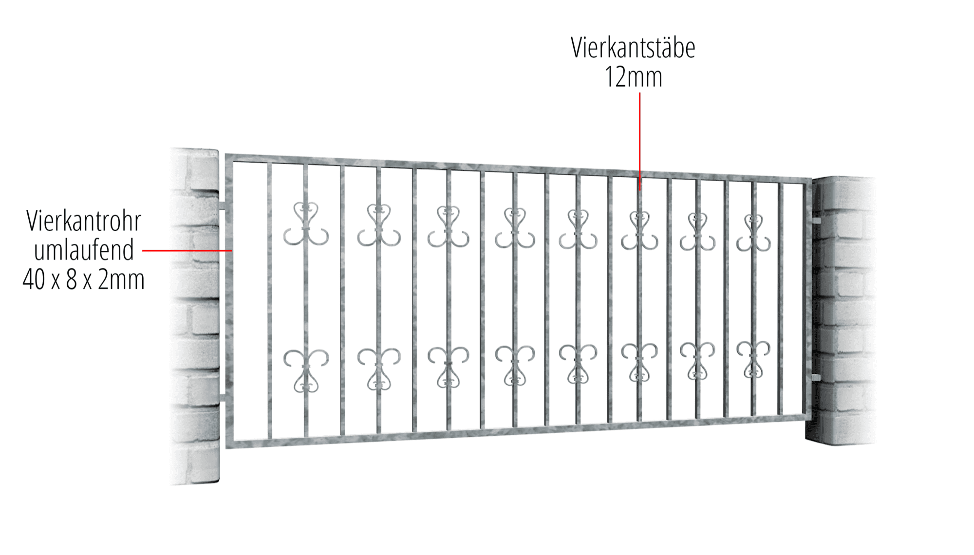 Tuinafscheiding verzinkt scroll 2, GE