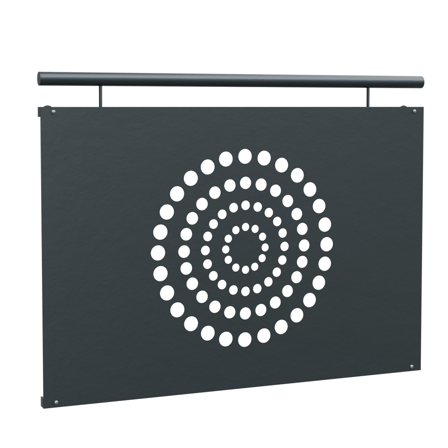 Frans balkon verzinkt designblad cirkelvormige ringen