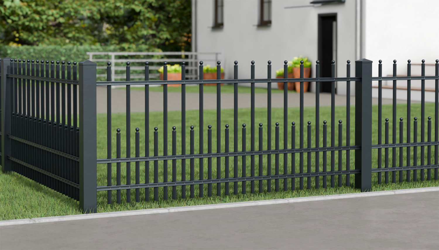 Tuinafscheiding aluminium Palisades DPP Classic, GE