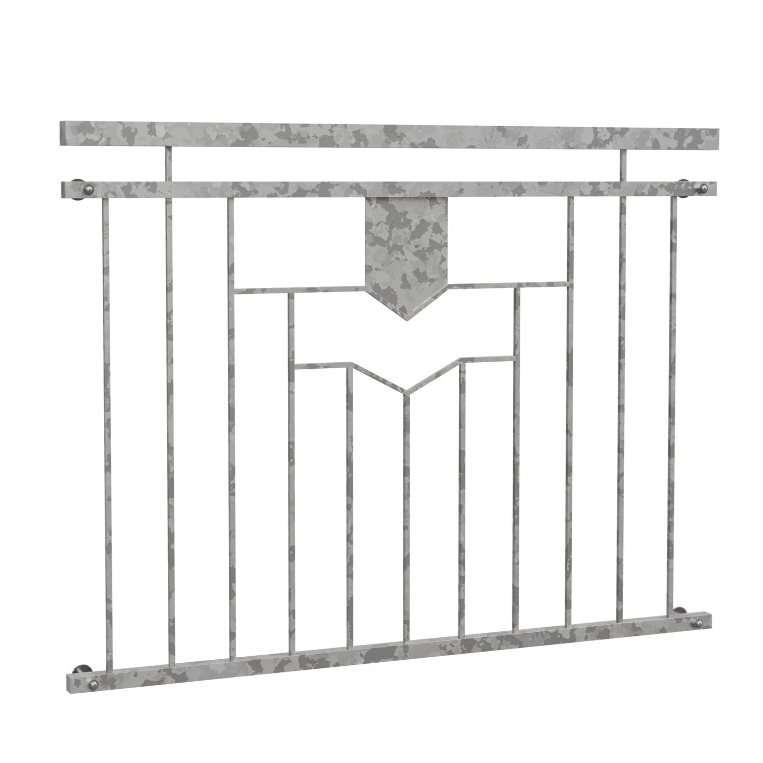 Frans balkon verzinkt 5-hoekig ornament 