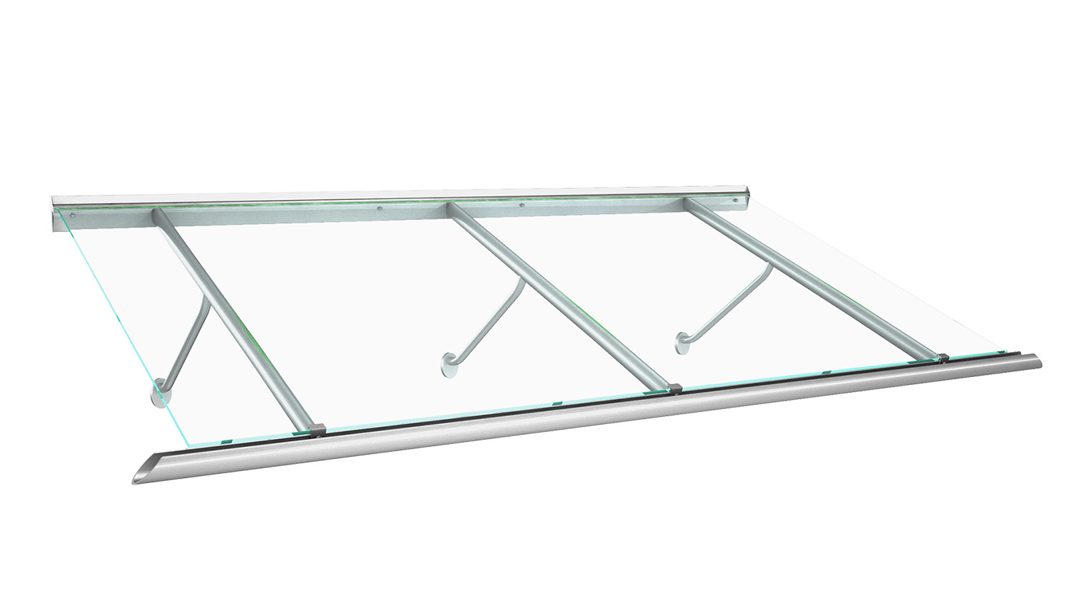 Vordach Aluminium Calypso VSG-Glas