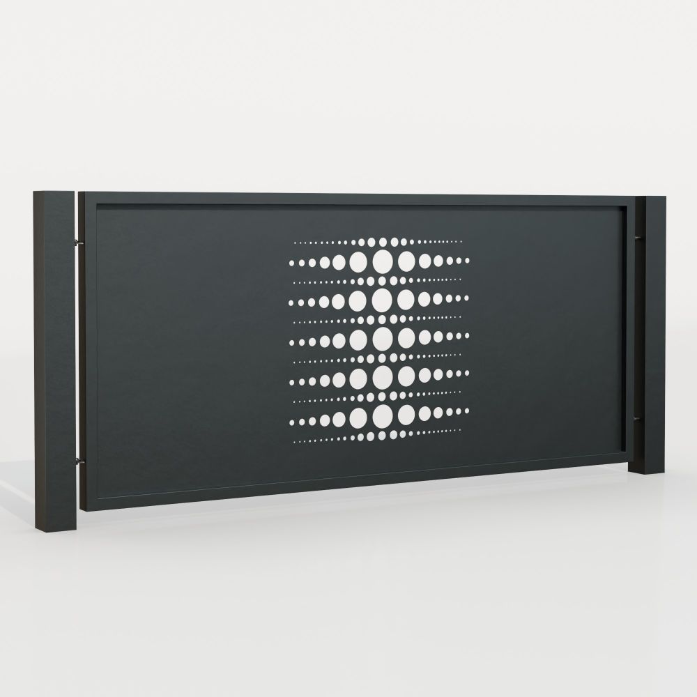 Tuinafscheiding aluminium laser gesneden ontwerp PE 2