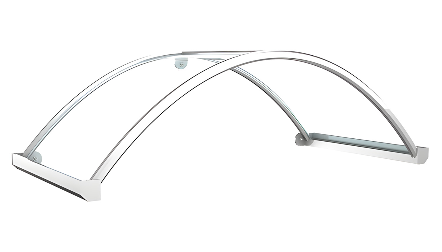 Vordach Aluminium Bernstein 1 Acrylglas