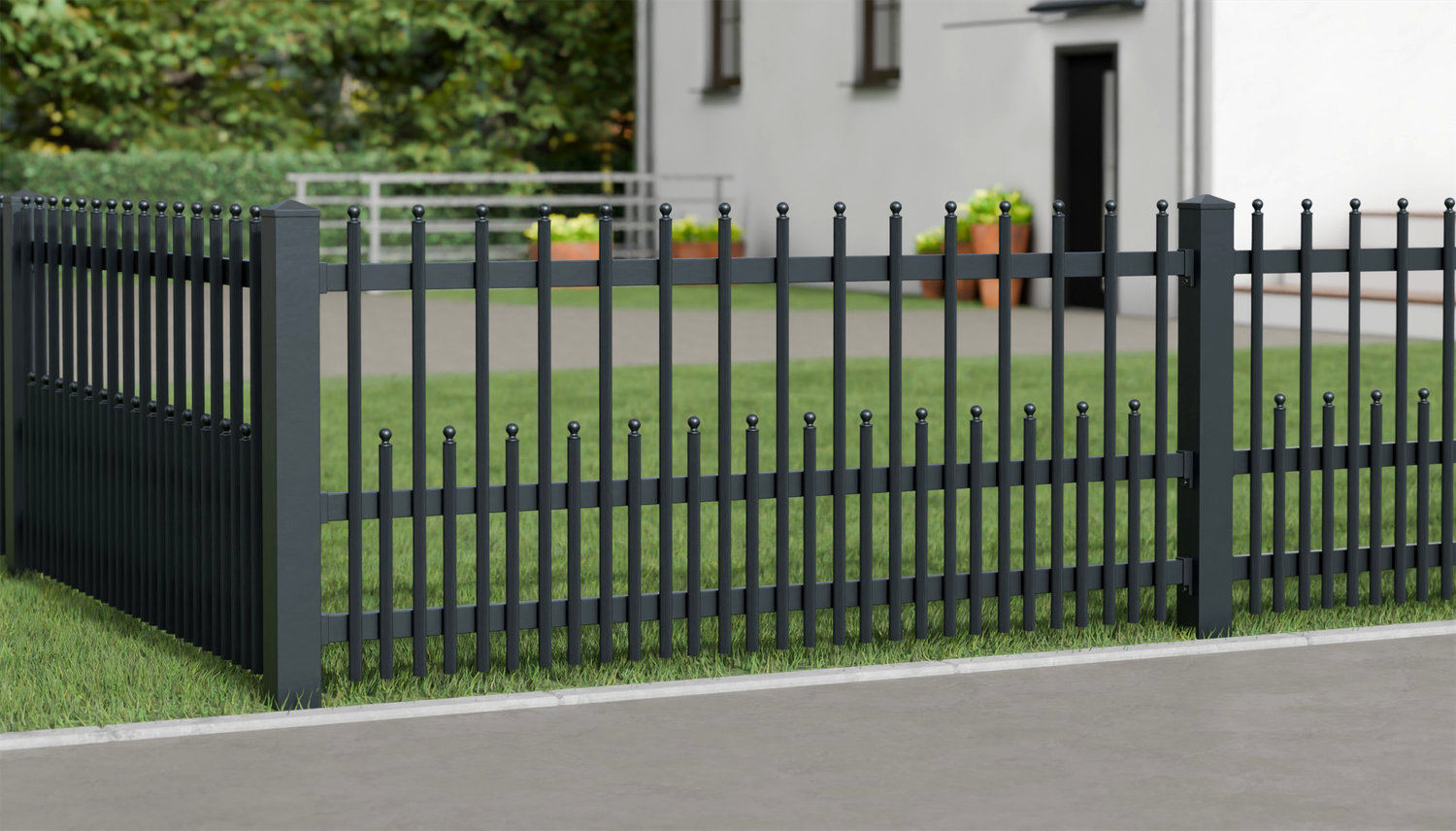 Tuinafscheiding aluminium Palissades DPP Elegant, GE