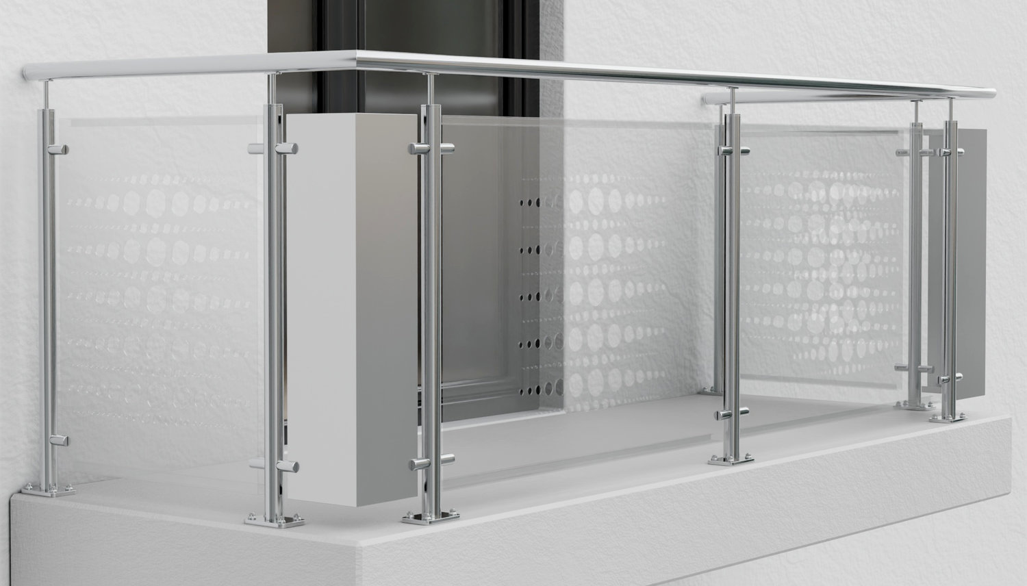 Hoekelement aluminium PE 2