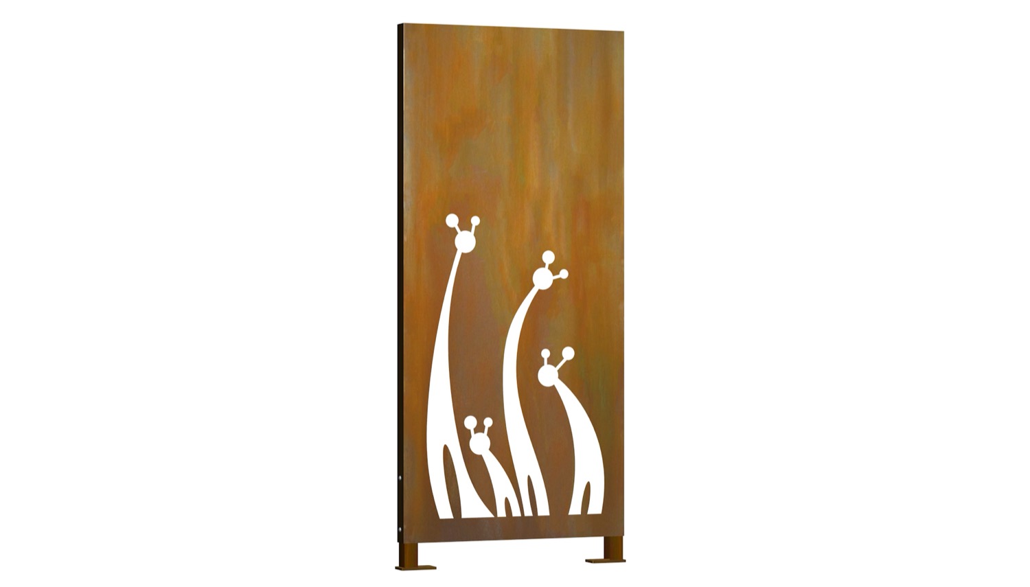 Privacyscherm cortenstaal stele Giraffe