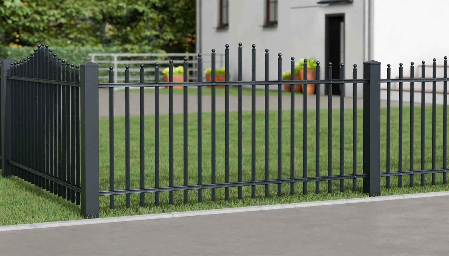 Tuinafscheiding aluminium Palisades Classic, WE