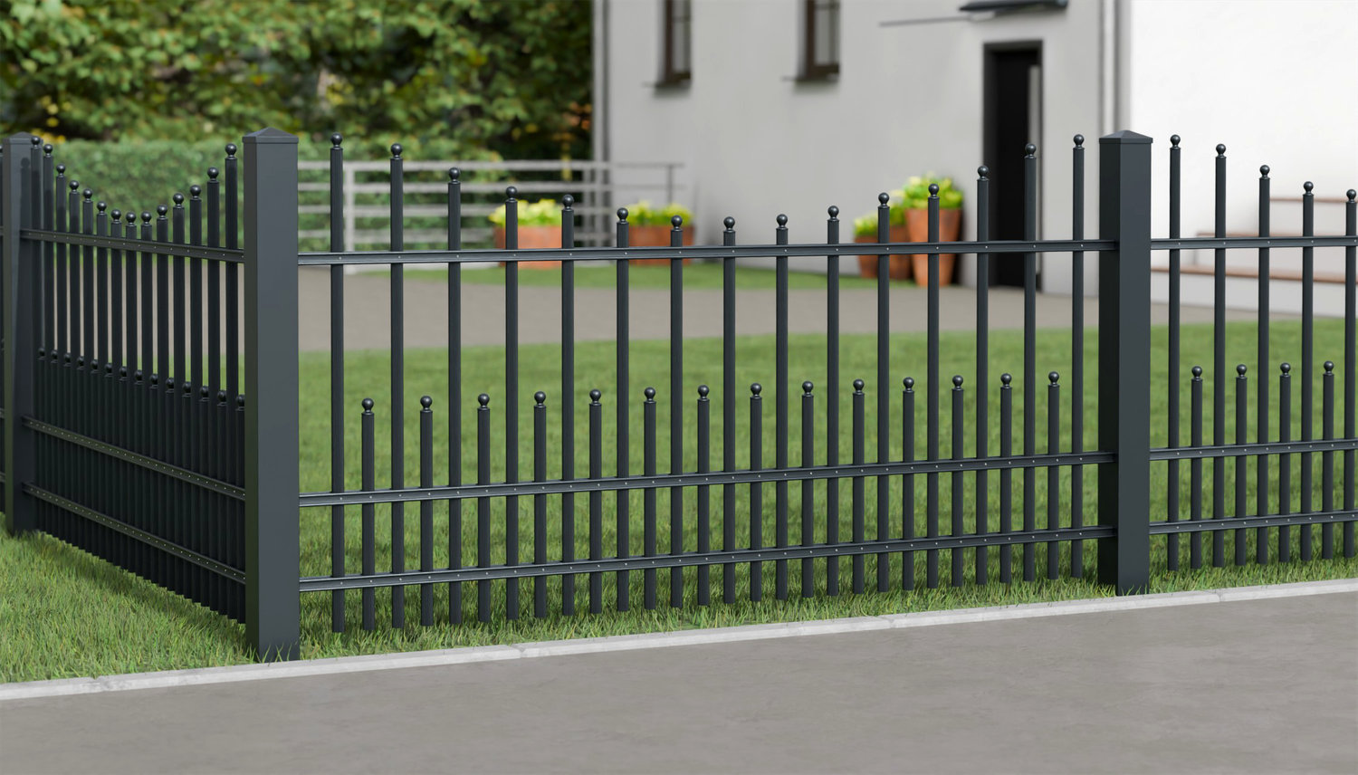 Tuinafscheiding aluminium Palissades DPP Classic, UB