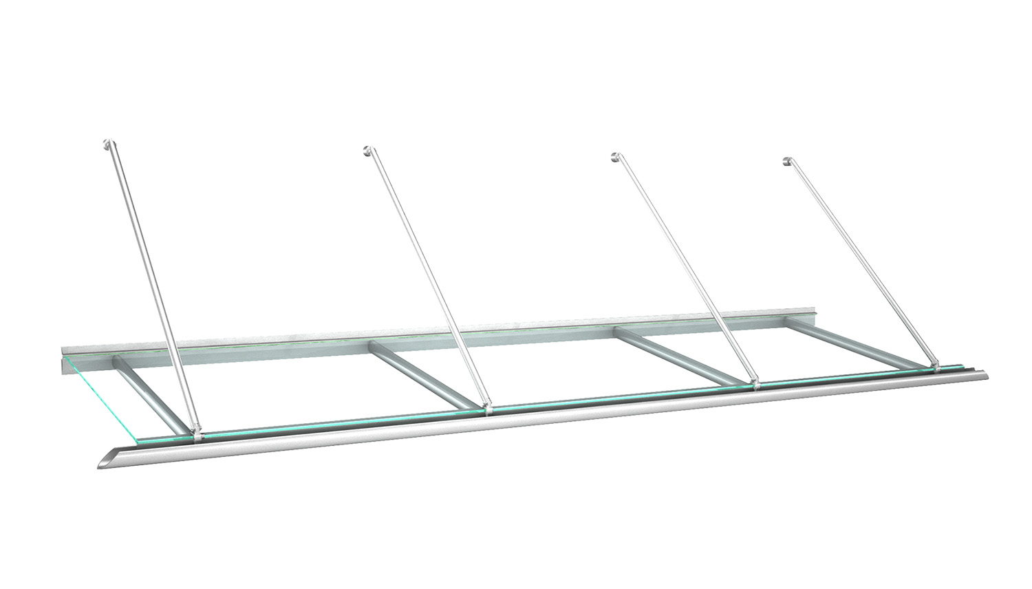 Vordach Aluminium Calypso 1 VSG-Glas