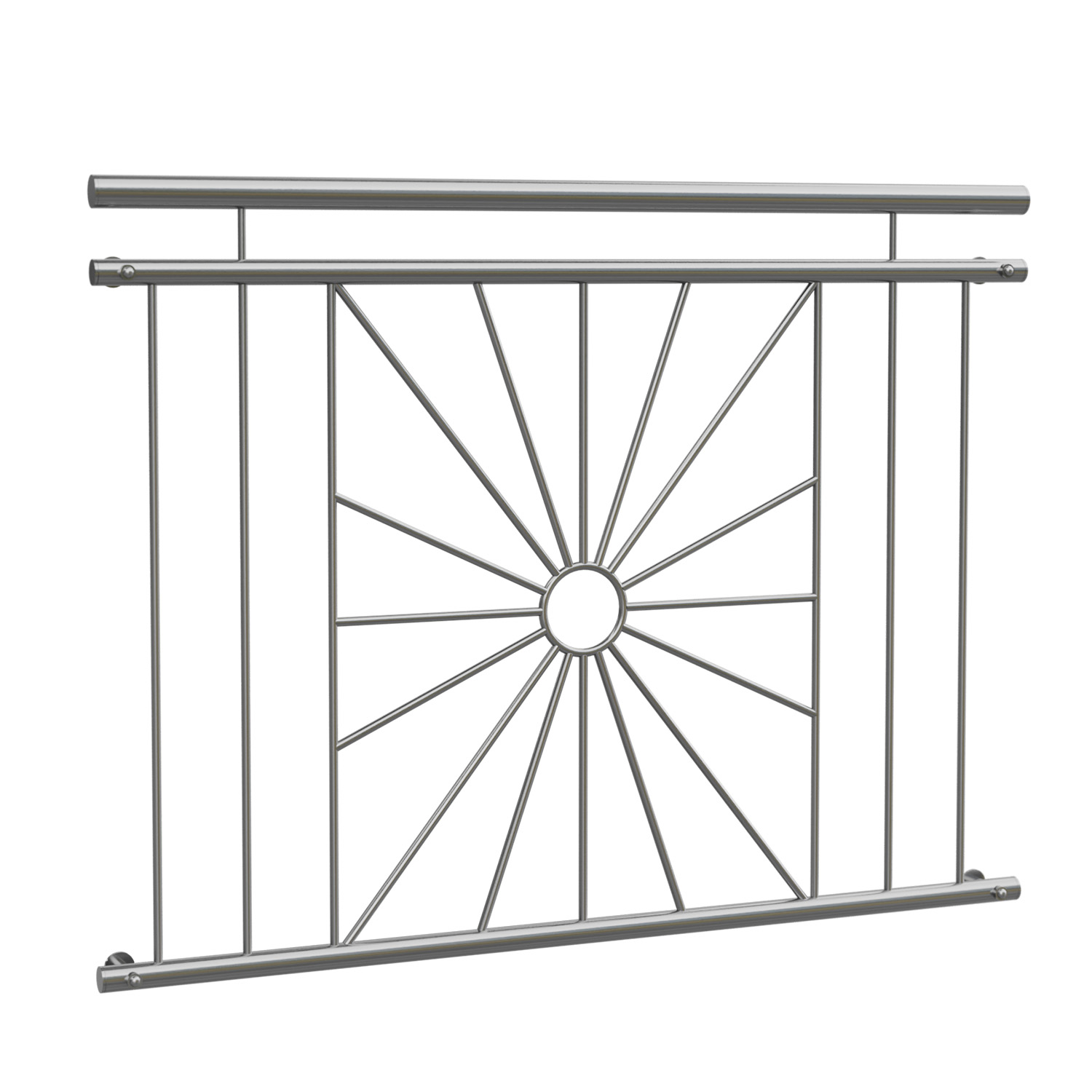 Frans Balkon roestvrijstalen Zonnecirkel 