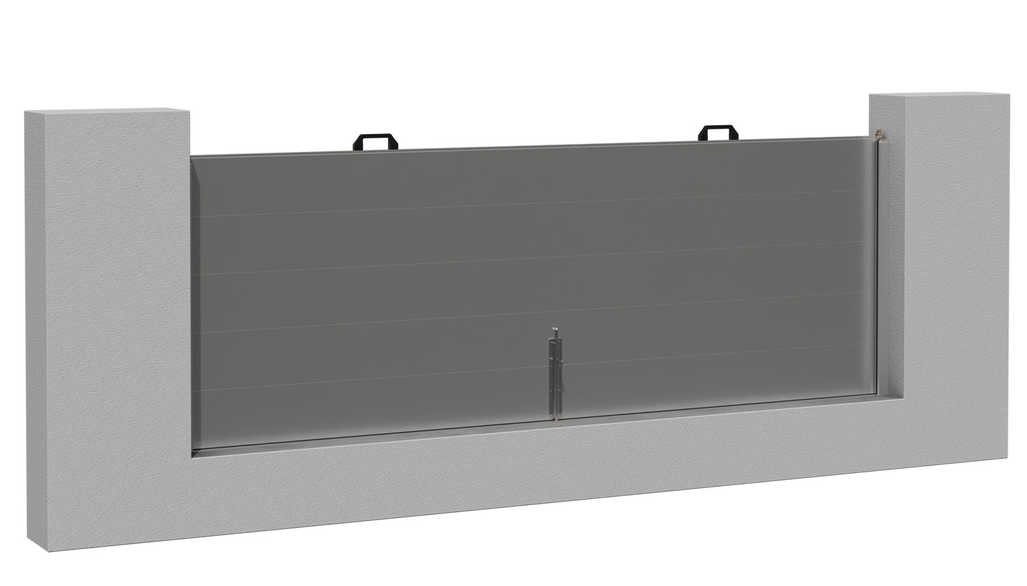 Mobile Wasserschutzwand aus Aluminium