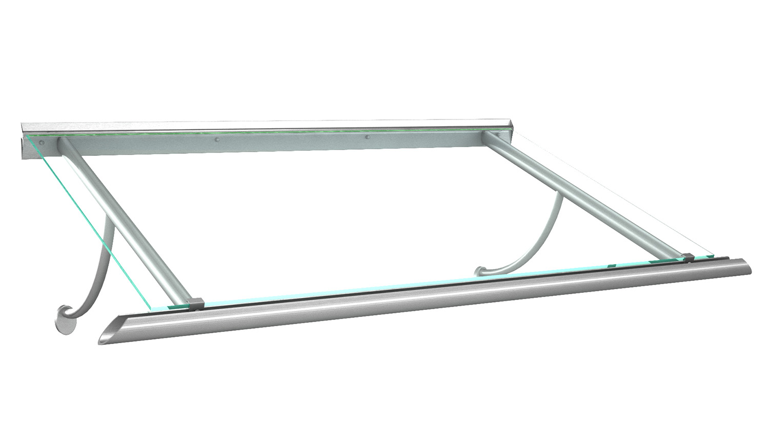 Vordach Aluminium Calypso VSG-Glas