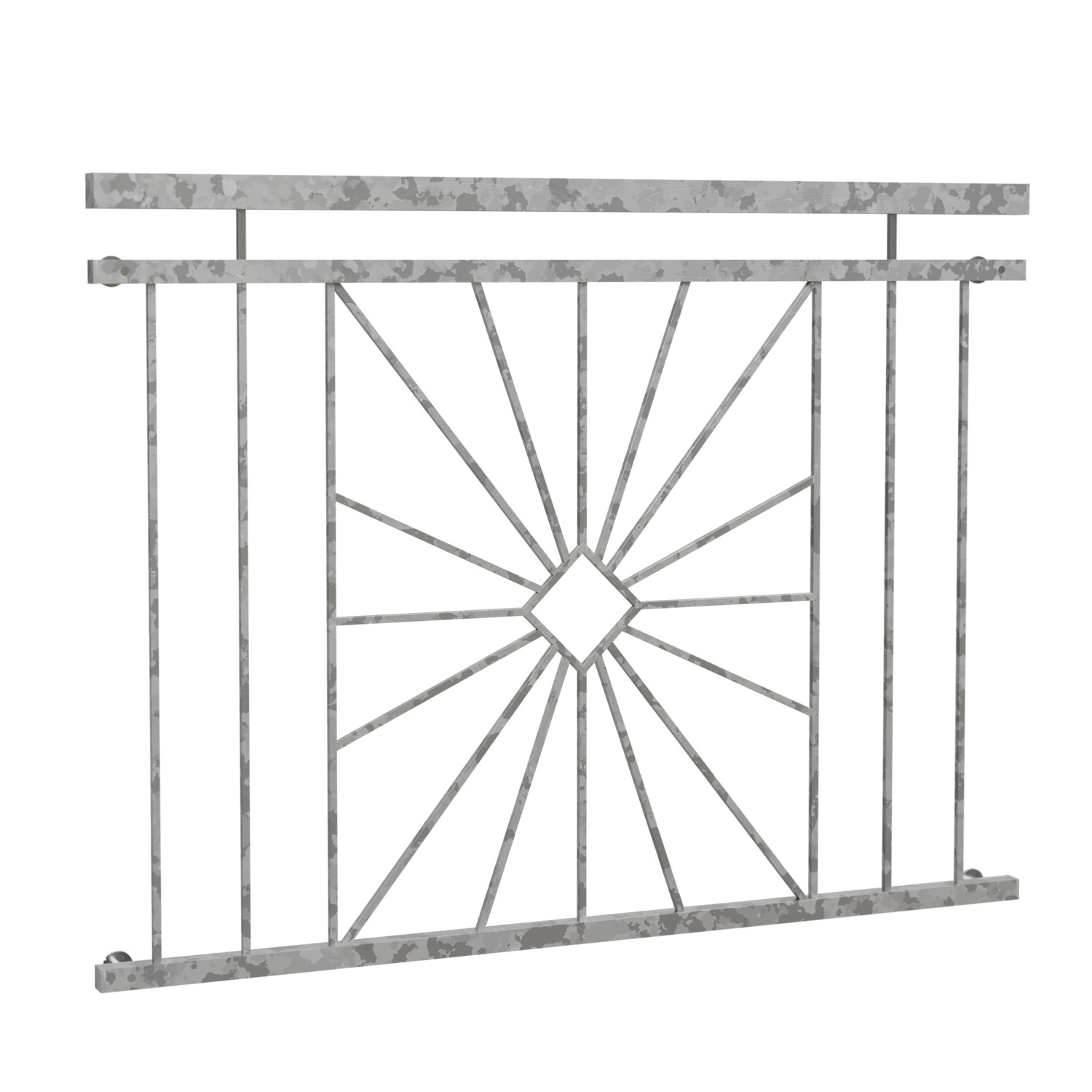 Frans balkon verzinkt Zonwering