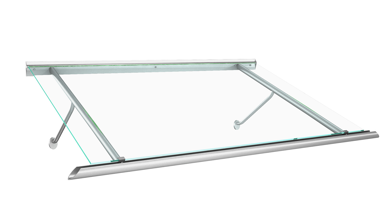 Vordach Aluminium Calypso VSG-Glas