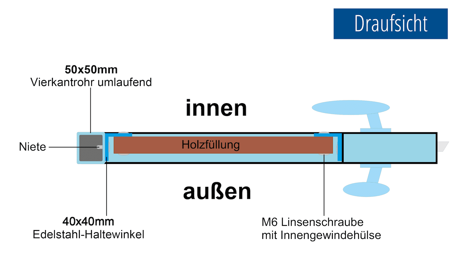 Tuinpoort roestvrij staal 2-vleugelig HFW, GE