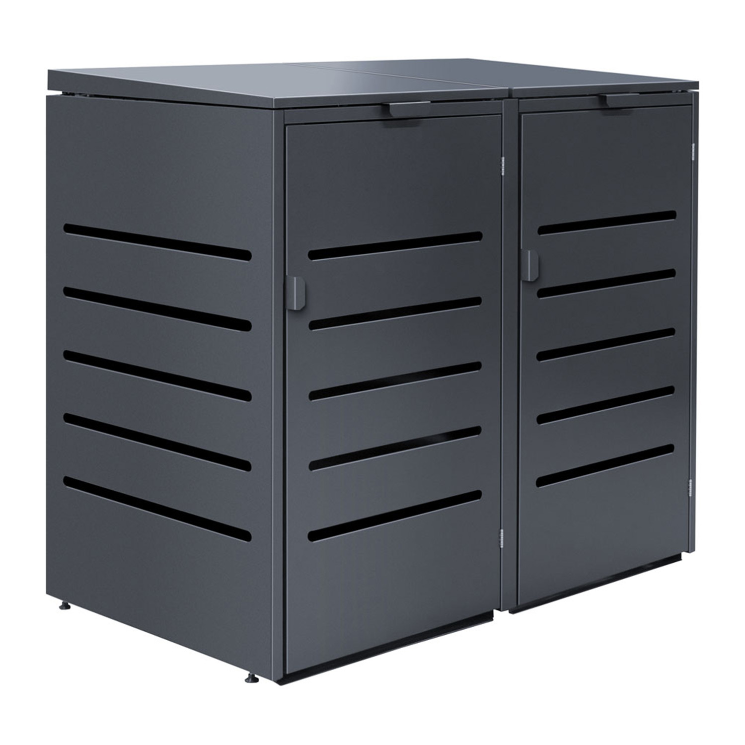 Mülltonnenbox Alu 2-türig MTB1021 240L von KNOBLOCH